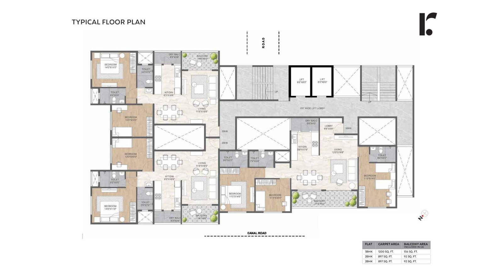 Ranjekar-Dhansampada-Typical-Floor-Plan